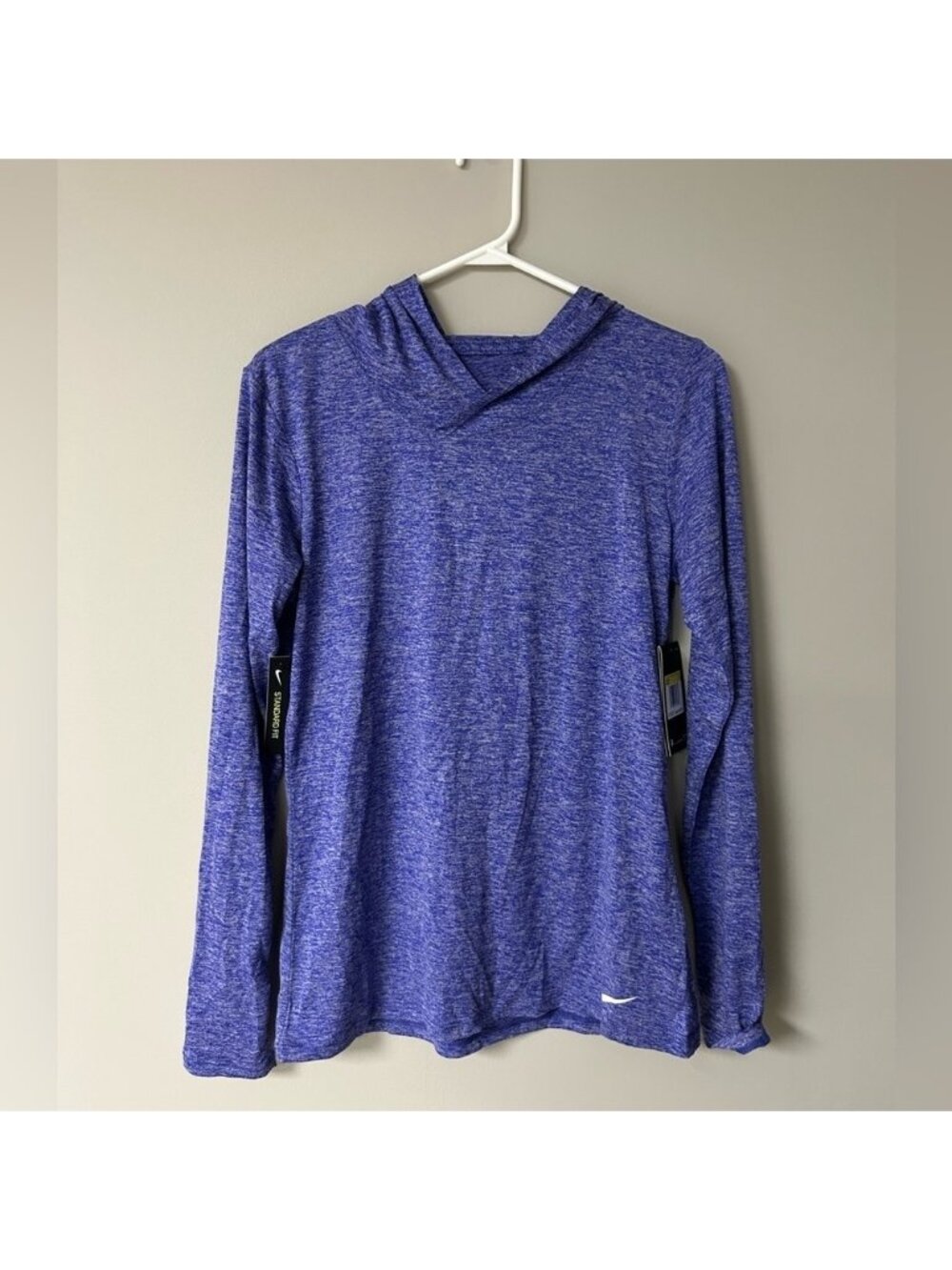 Nike Dri Fit Purple Long Sleeve Training Hoodie